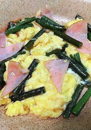 おひとり様☆　ハム玉子わらび！-レシピのメイン写真