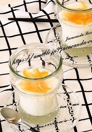 ミルクゼリー☆ゆねり添え-レシピのメイン写真