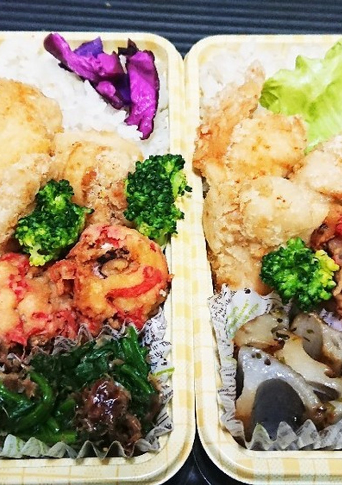 【夫婦弁当⑯】ささみ唐揚げとのり塩蓮根-レシピのメイン写真