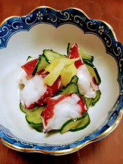 タコとキュウリの酢の物-レシピのメイン写真