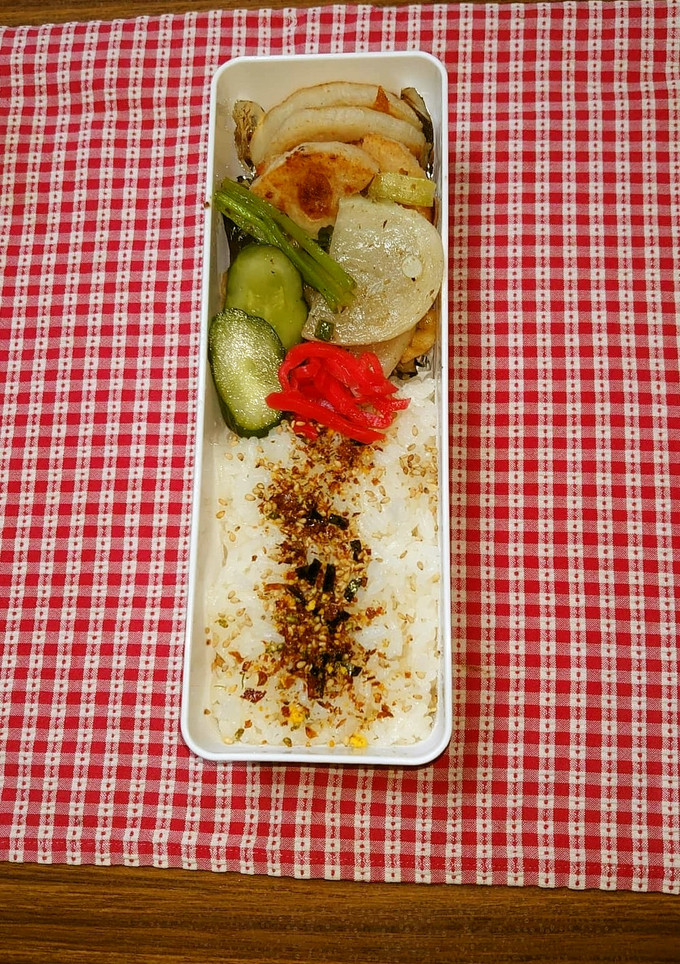 ヨウサマの減塩はんぺんの蓮根詰め弁当-レシピのメイン写真