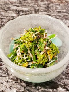 菜の花とホタテの超簡単和え物♪-レシピのメイン写真