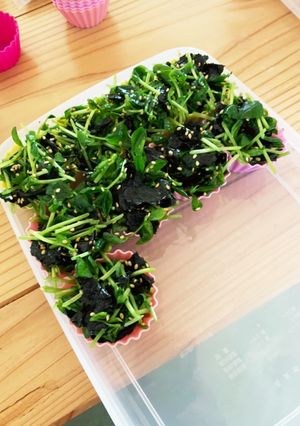 お弁当小カップシリーズ　うまうま豆苗-レシピのメイン写真