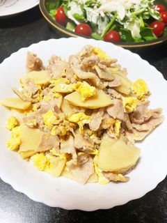 簡単!たけのこと豚肉の卵炒め-レシピのメイン写真
