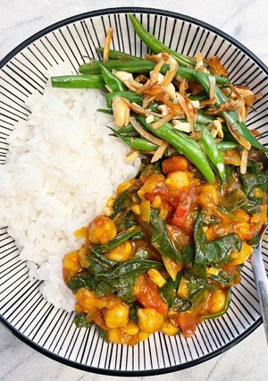 ☆ほうれん草とひよこ豆のカレー☆-レシピのメイン写真