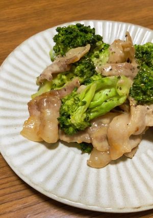 豚バラとブロッコリーのオイマヨ炒め-レシピのメイン写真