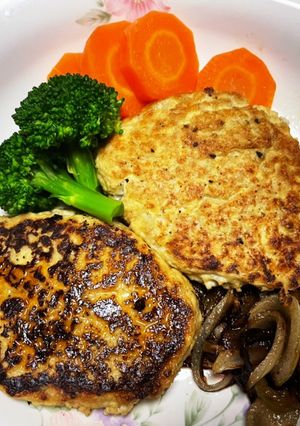 豆腐とレンコンのハンバーグ-レシピのメイン写真