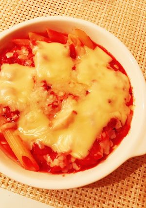 シンプル!トマトとチーズのペンネグラタン-レシピのメイン写真