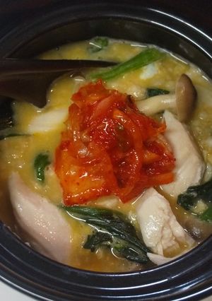 レンジで簡単♪オートミール☆ 鶏雑炊☆-レシピのメイン写真