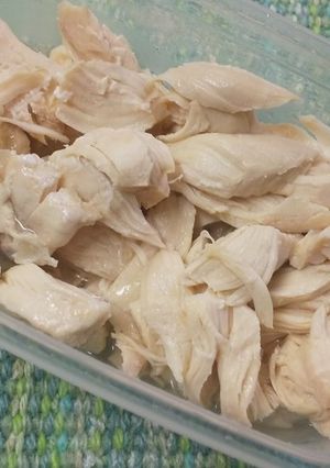 レンジで簡単♪鶏ササミ蒸し-レシピのメイン写真
