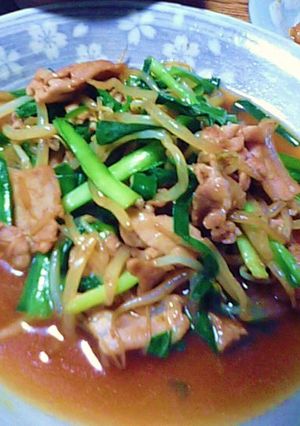 私のニラ肉炒め-レシピのメイン写真