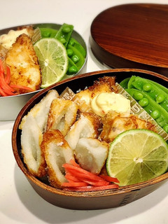 のっけ弁当(カジキのパン粉焼き)-レシピのメイン写真