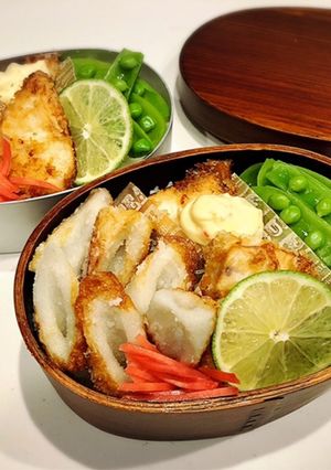 のっけ弁当(カジキのパン粉焼き)-レシピのメイン写真