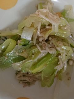 ネギとえのきのしゃきしゃき炒め-レシピのメイン写真