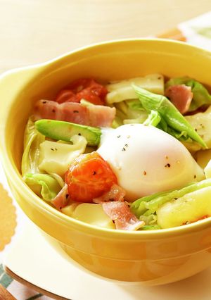 レンジで簡単！とろ～り温玉チーズ丼-レシピのメイン写真