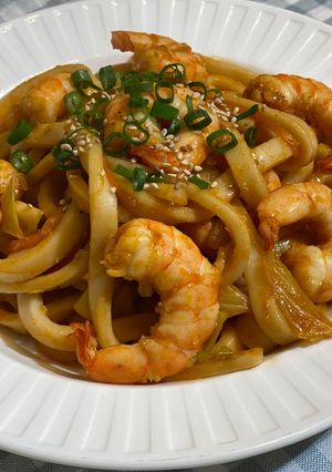 エビ炒めうどん-レシピのメイン写真
