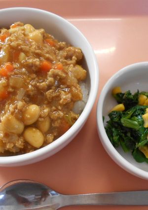 お豆のドライカレー　乳・小麦アレルギー-レシピのメイン写真