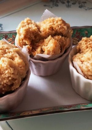 ゼブラパン風黒糖ピーナッツバター蒸しパン-レシピのメイン写真