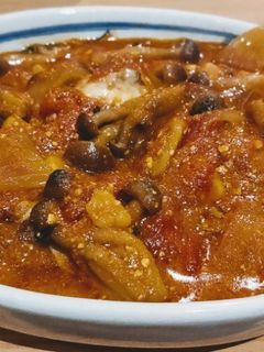 やけくそハンバーグのトマトカレー煮-レシピのメイン写真