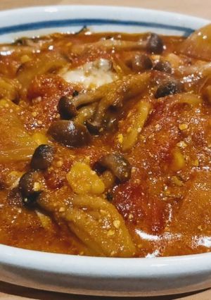 やけくそハンバーグのトマトカレー煮-レシピのメイン写真
