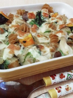 きのことかぼちゃの豆乳グラタン-レシピのメイン写真