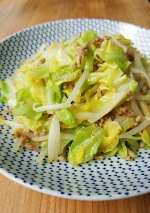 節約☆キャベツともやしのひき肉炒め-レシピのメイン写真