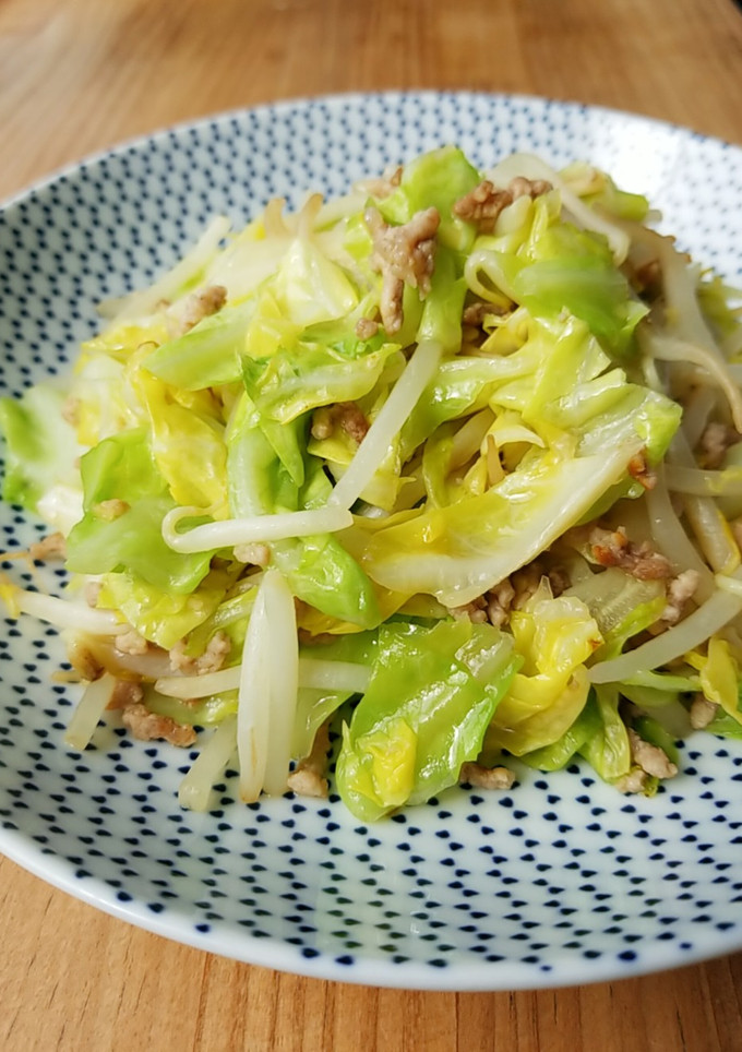 節約☆キャベツともやしのひき肉炒め-レシピのメイン写真