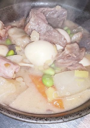白味噌モツ煮込み-レシピのメイン写真