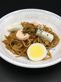 介護食 茹でたまごのせ焼きそば-レシピのメイン写真