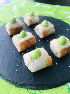 ごまドレで和えたじゃがいもをちくわで挟む-レシピのメイン写真