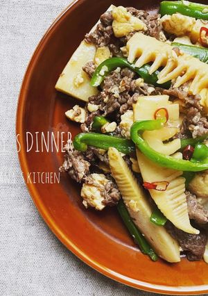 お豆腐入りのピリ辛青椒肉絲♪♪-レシピのメイン写真