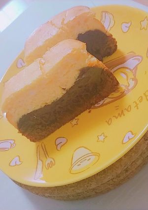 チョコ＆チーズ 2層のケーキ-レシピのメイン写真