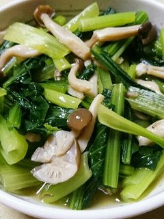 小松菜としめじの煮浸し-レシピのメイン写真