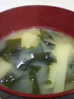 若竹味噌汁-レシピのメイン写真