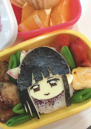 簡単キャラ弁　栗花落カナヲ-レシピのメイン写真