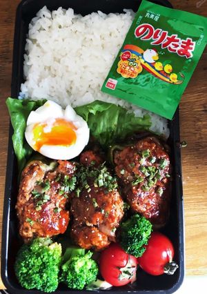 ピーマンの肉詰め（高校弁当）-レシピのメイン写真