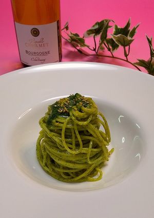 大葉のジェノベーゼソースとパスタ-レシピのメイン写真