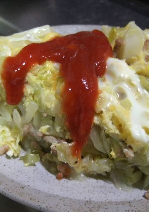 簡単♪キャベツどっさりお好み焼き風-レシピのメイン写真