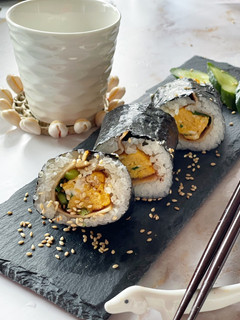ハムと卵のネギキンパ 海苔巻き 韓国料理-レシピのメイン写真
