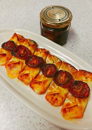 餃子の皮で簡単ピザ風-レシピのメイン写真