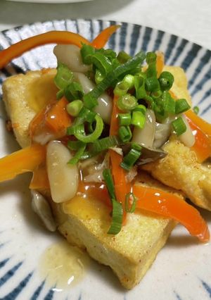 簡単！あんかけ揚げ豆腐-レシピのメイン写真