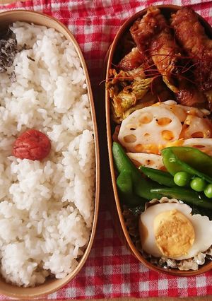 お弁当★やみつき豚バラ春キャベツ★韓国風-レシピのメイン写真