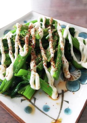 からし菜のマヨ醤油＋七味和え-レシピのメイン写真
