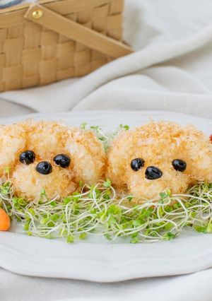 お弁当にぴったり♪トイプードルおにぎり♡-レシピのメイン写真