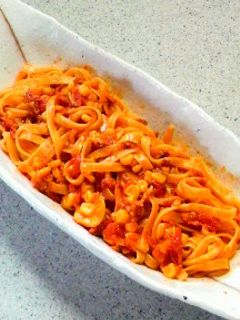 アマトリチャーナのパスタ-レシピのメイン写真