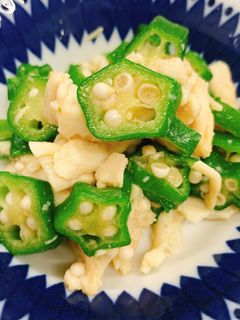 【病院】おくらあえ【朝食】-レシピのメイン写真