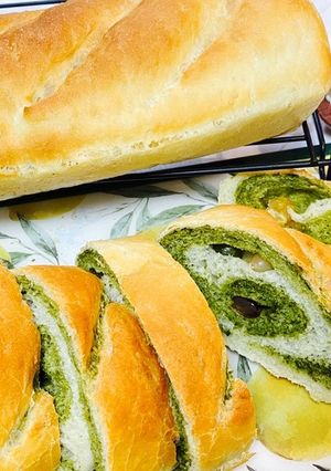 甘納豆パン・抹茶パン！簡単パン作り♪-レシピのメイン写真