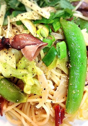 ホタルイカと春野菜のパスタ-レシピのメイン写真