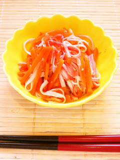 ☺簡単♪人参とカニカマのぽん酢和え☺-レシピのメイン写真
