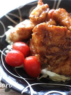 mカレールウで♪甘辛カレー唐揚げ-レシピのメイン写真